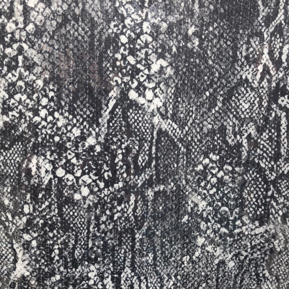 NWT Chico’s Mock Neck Sequin Python Print Top Siz… - image 9